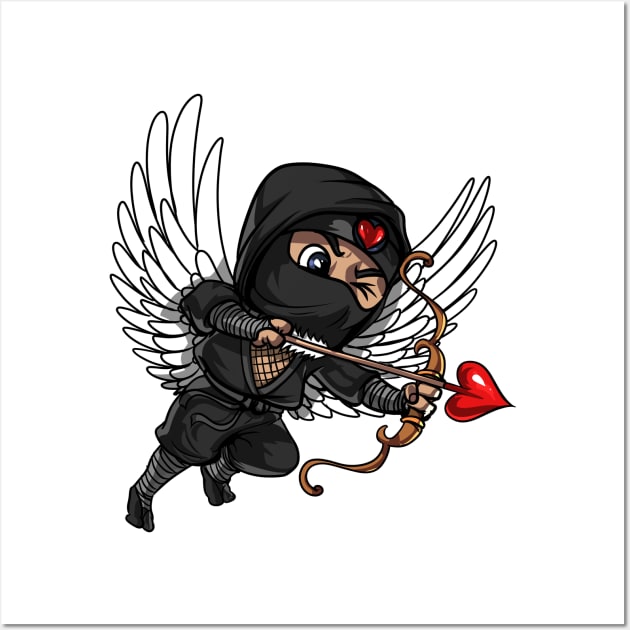 Ninja Cupid Wall Art by underheaven